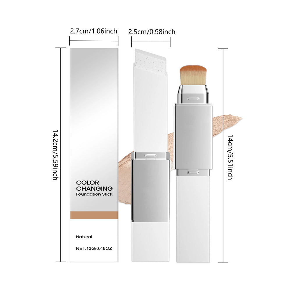 2-in-1 Color-Changing Foundation Stick – Concealer & Foundation in One