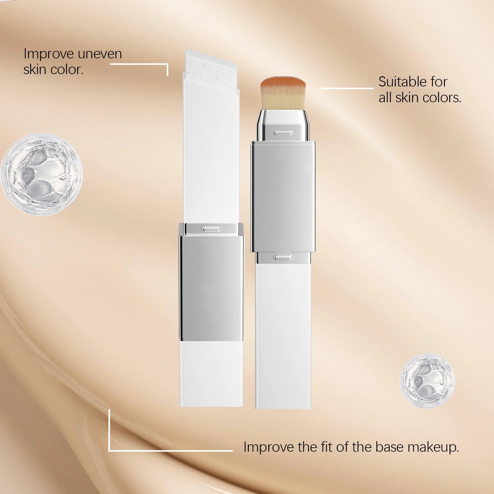 2-in-1 Color-Changing Foundation Stick – Concealer & Foundation in One