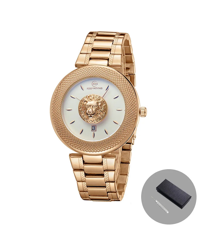 Elegant Women's Quartz Watch – Waterproof Calendar Watch in 7 Colors