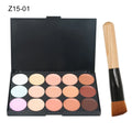 15-Color Concealer & Contour Palette – Full Coverage for All Skin Tones