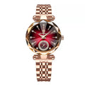 POEDAGAR Women's Luxury Diamond Watch – Elegant Quartz Timepiece