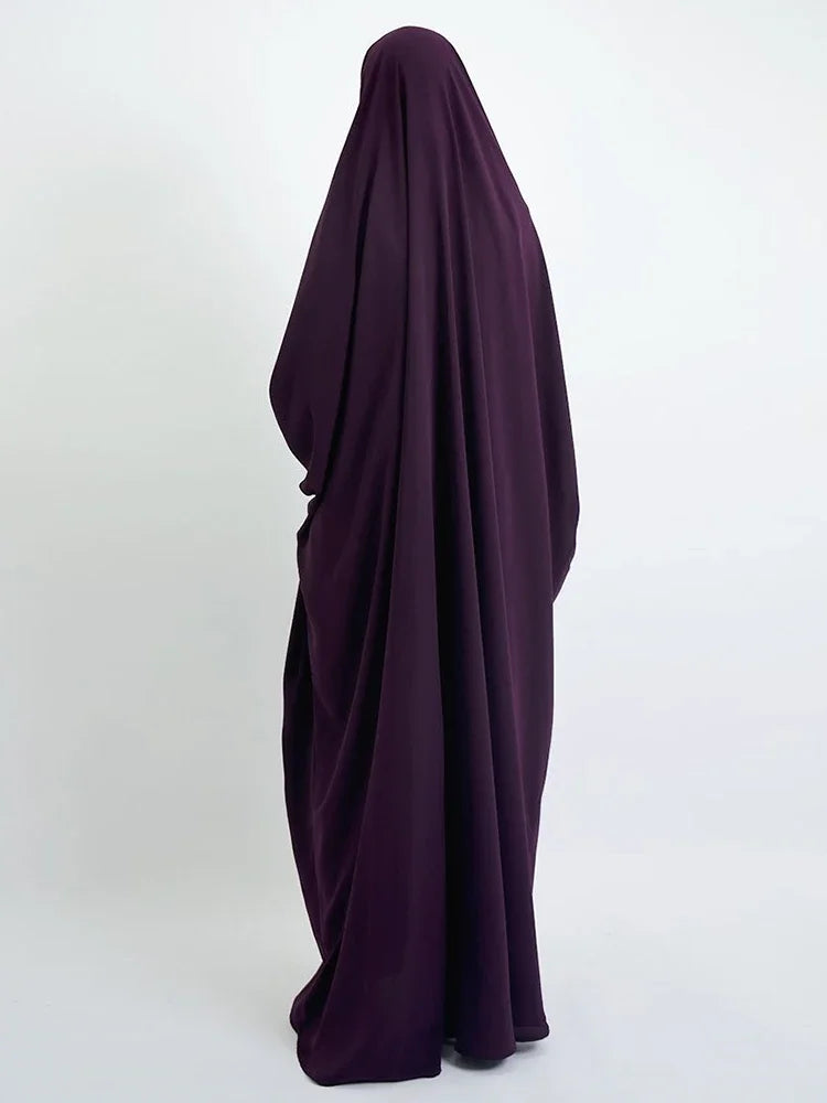 Eid Hooded Abaya – Full Cover Hijab Dress & Long Khimar for Women