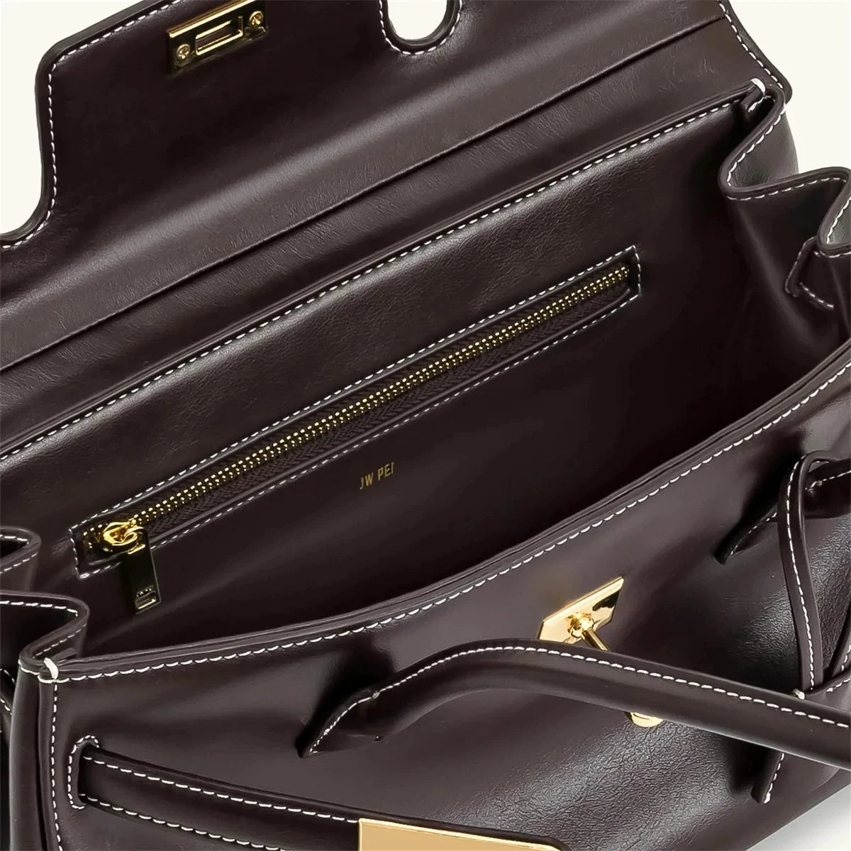 JW PEI Yara Vegan Leather Tote Bag 2026 – Black Designer Shoulder Purse for Work & Daily Use