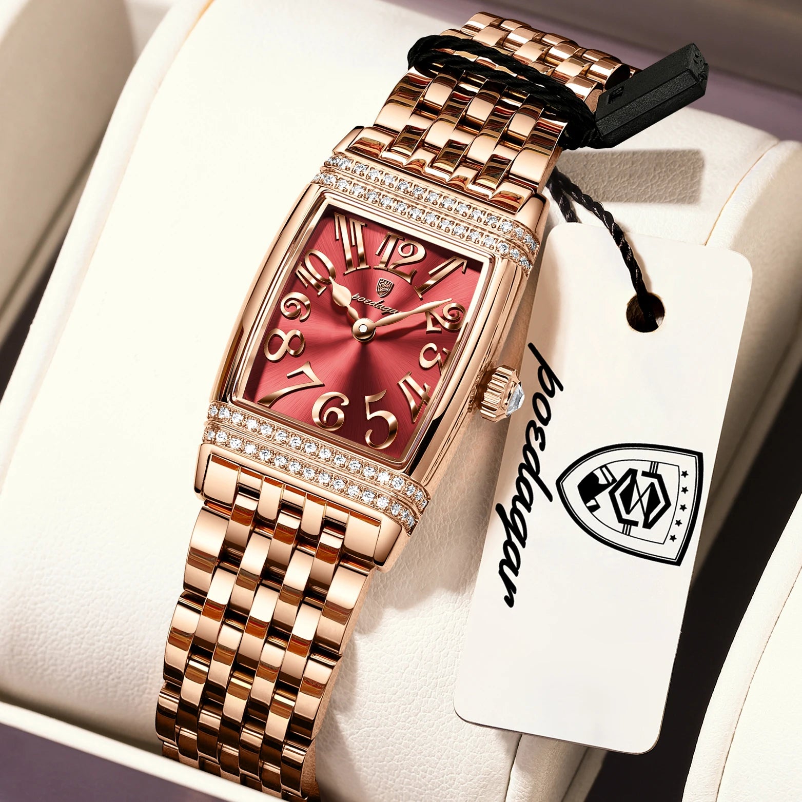 POEDAGAR Elegant Women's Watch – Casual Stainless Steel, Waterproof Quartz