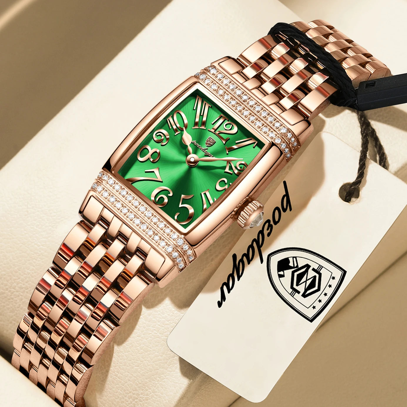 POEDAGAR Luxury Women's Watch – Sports Elegant Stainless Steel, Waterproof
