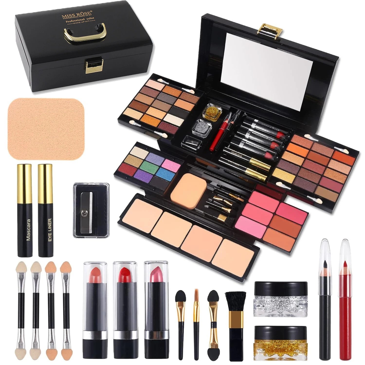 Color Spirit Professional Makeup Set – Complete Kit for Artists & Beauty Enthusiasts