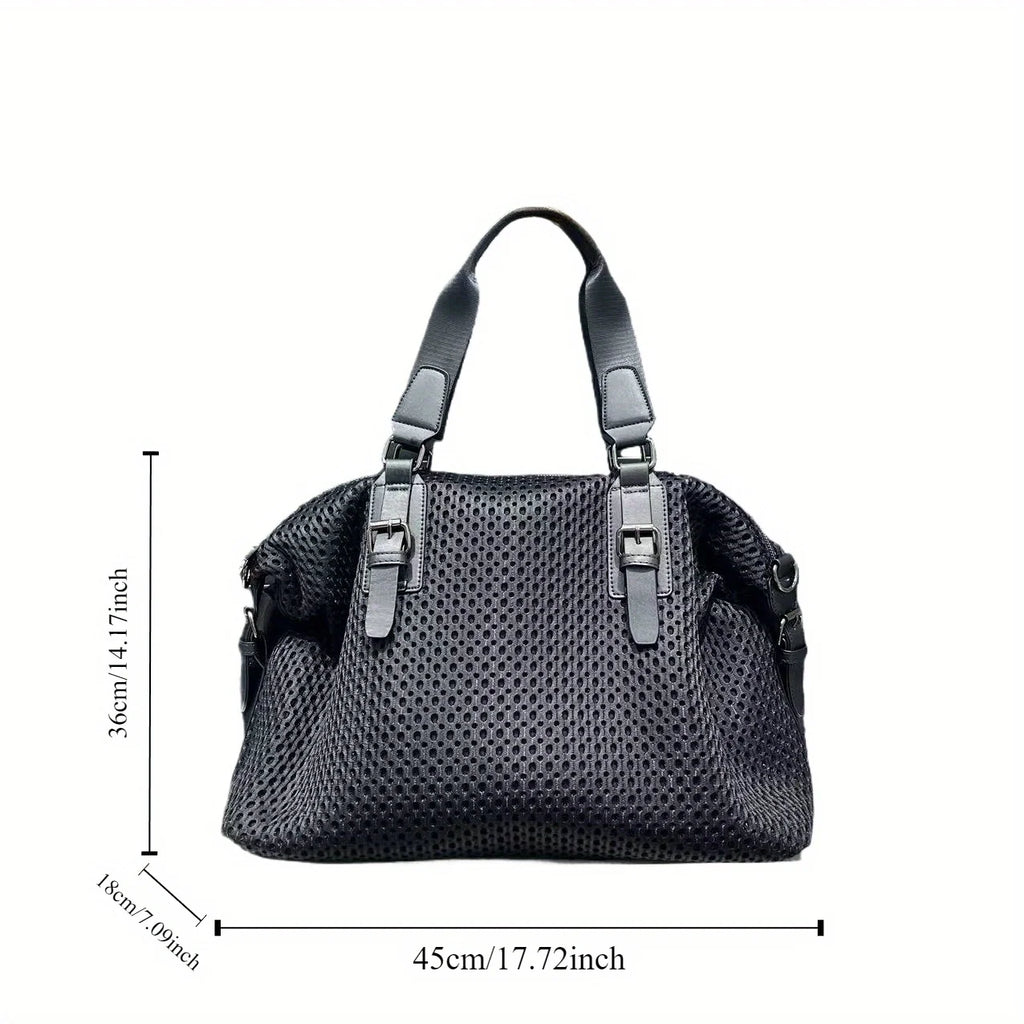 Women's Travel Bag – Lightweight Waterproof Nylon Mesh Shoulder Messenger Bag