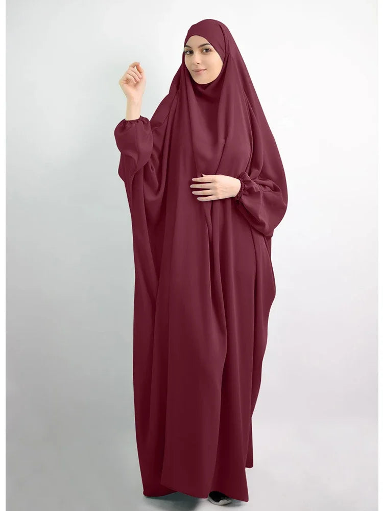 Eid Hooded Abaya – Full Cover Hijab Dress & Long Khimar for Women