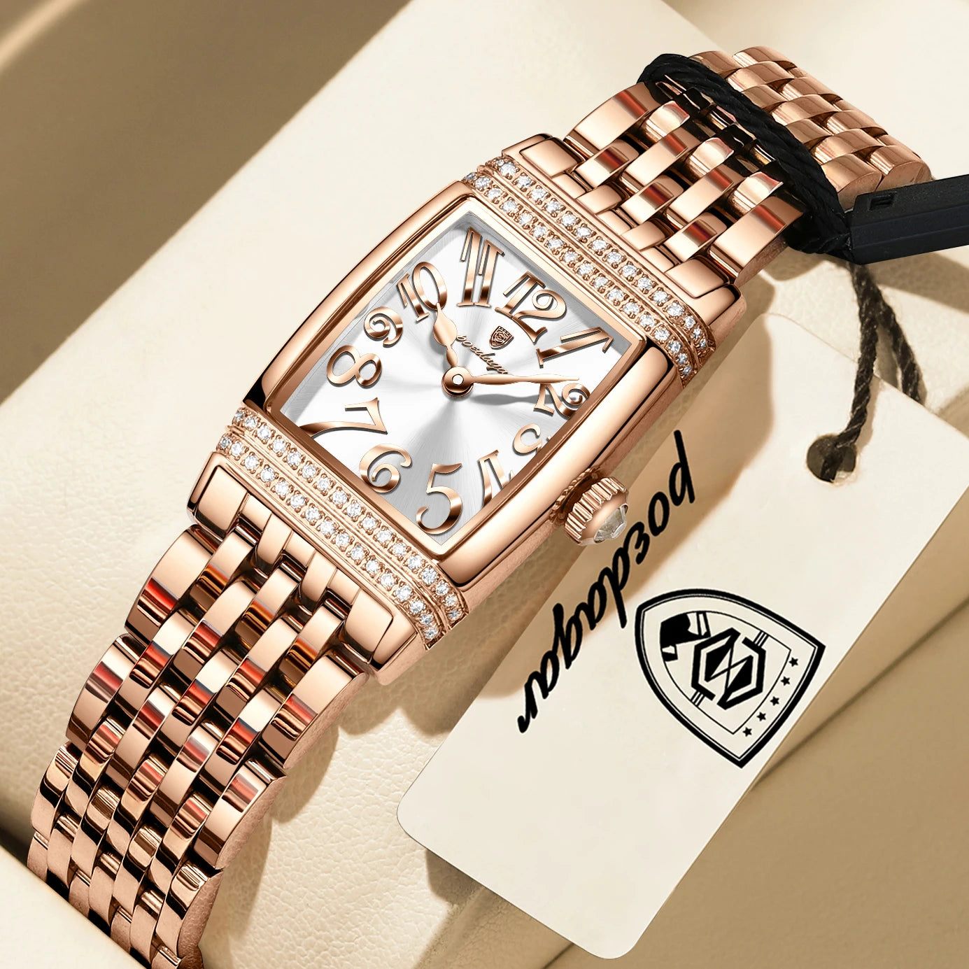 POEDAGAR Luxury Women's Watch – Sports Elegant Stainless Steel, Waterproof