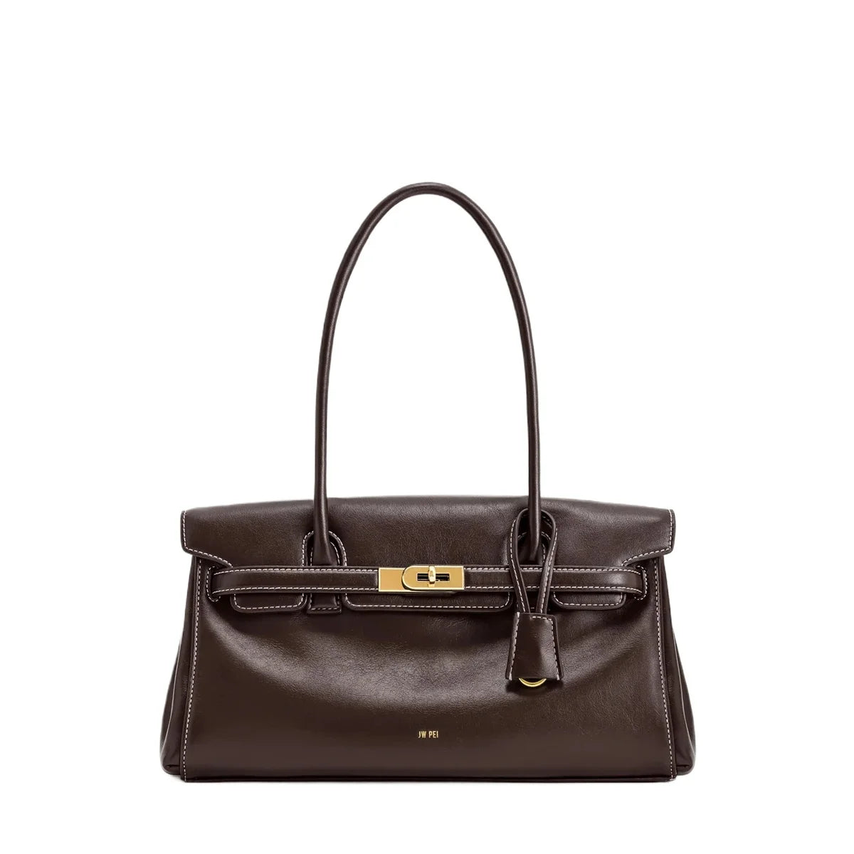 JW PEI Yara Vegan Leather Tote Bag 2026 – Black Designer Shoulder Purse for Work & Daily Use