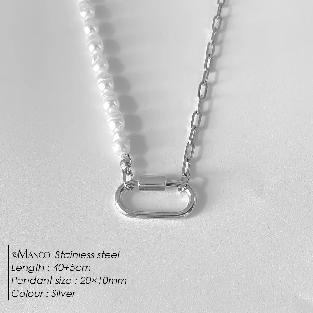 14K Gold Plated Stainless Steel Pendant Necklace – Waterproof Fashion Jewelry