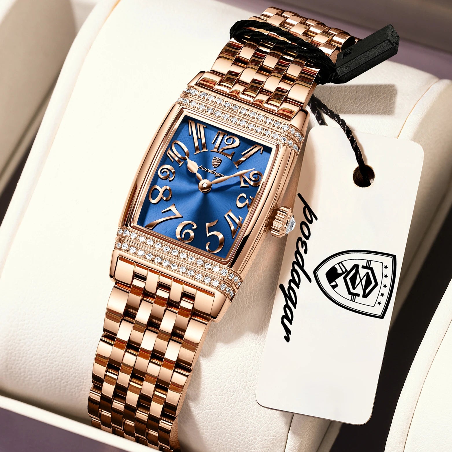 POEDAGAR Elegant Women's Watch – Casual Stainless Steel, Waterproof Quartz