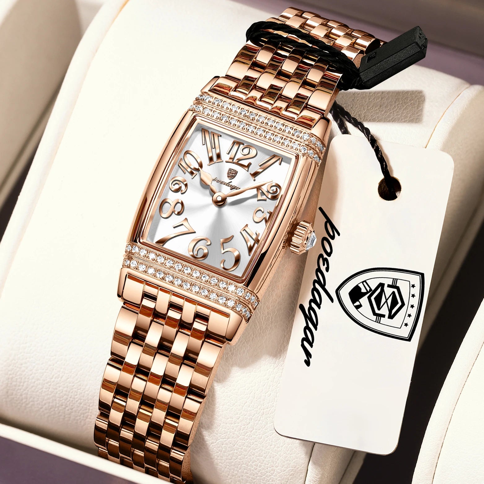 POEDAGAR Elegant Women's Watch – Casual Stainless Steel, Waterproof Quartz
