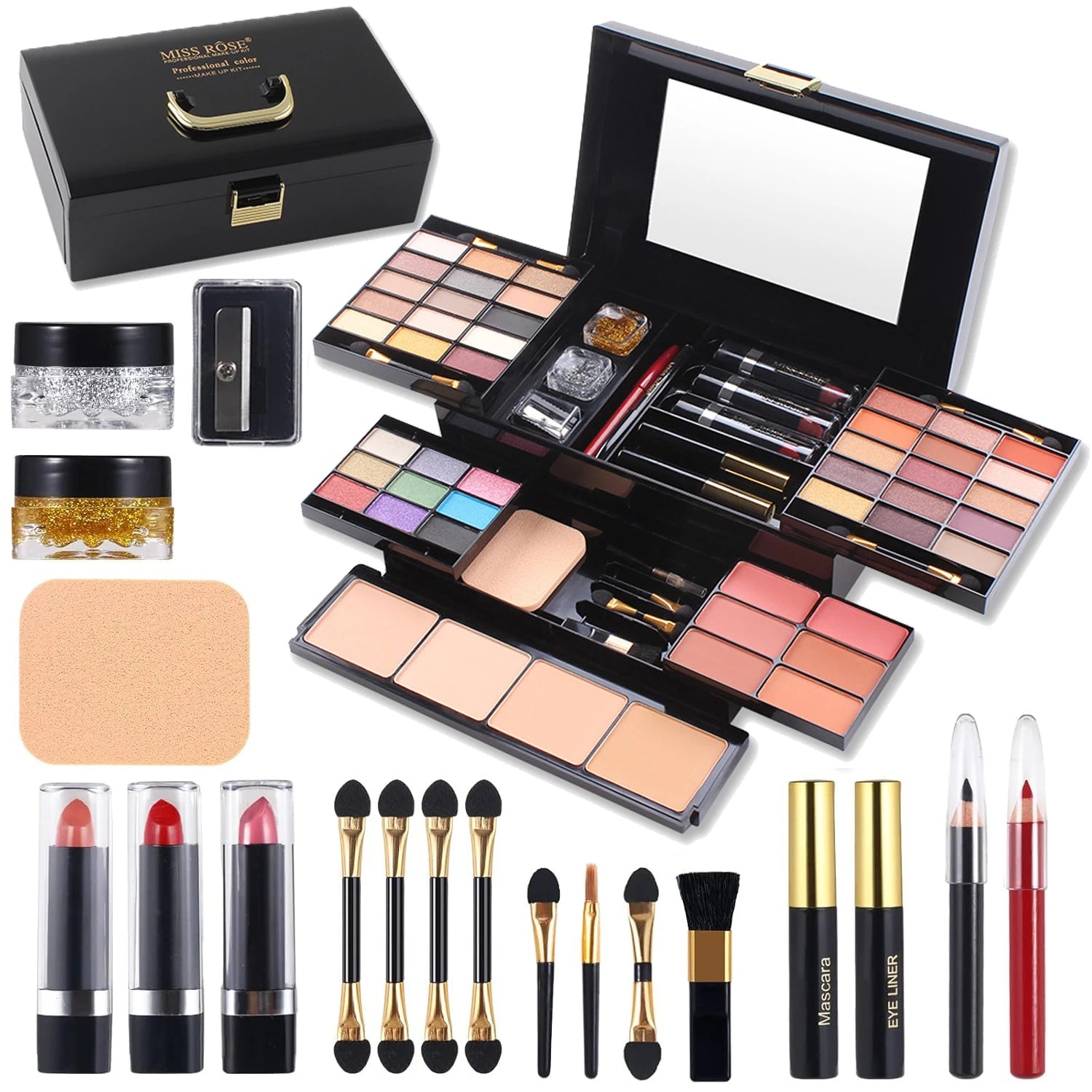 Color Spirit Professional Makeup Set – Complete Kit for Artists & Beauty Enthusiasts
