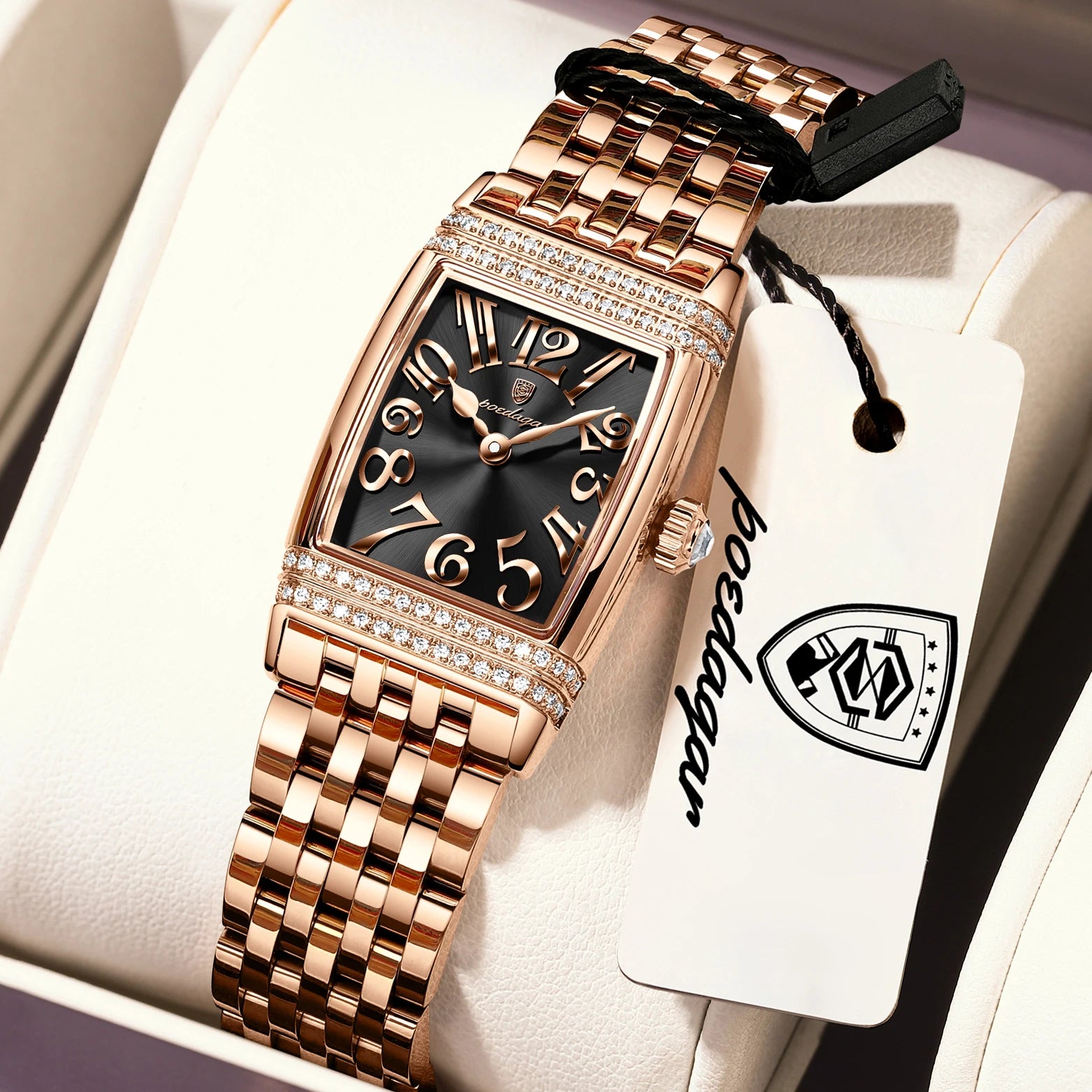 POEDAGAR Elegant Women's Watch – Casual Stainless Steel, Waterproof Quartz