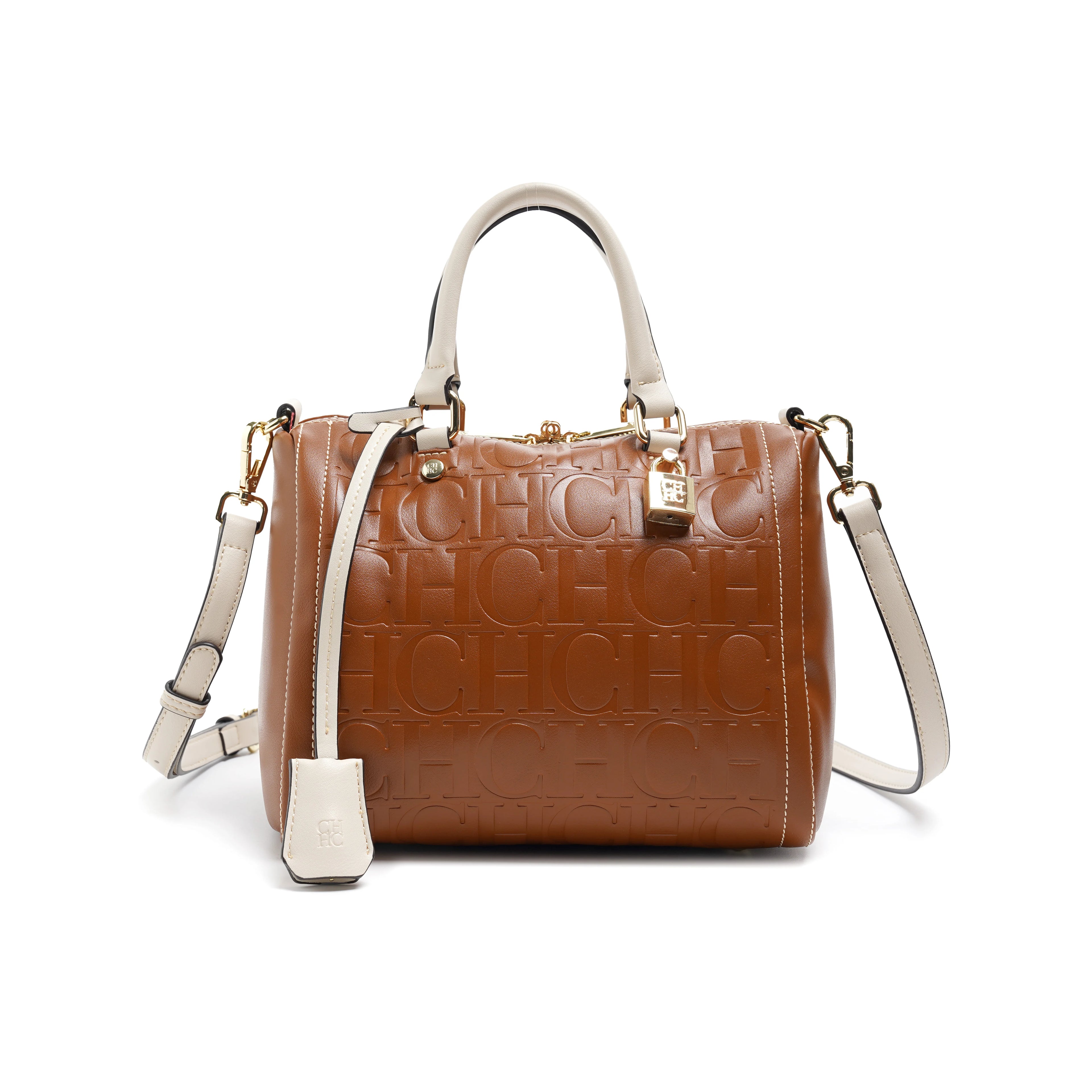 CH Lock Design PU Crossbody Bag – 2025 Trendy Designer Women's Handbag