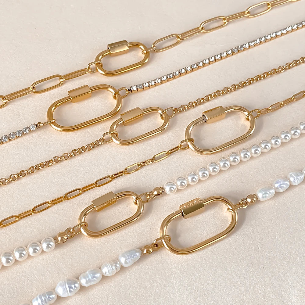 14K Gold Plated Stainless Steel Pendant Necklace – Waterproof Fashion Jewelry