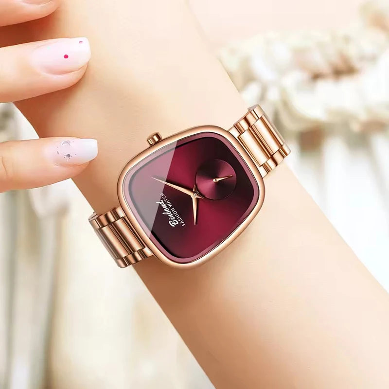 BINBOND Luxury Women's Watch – Simple Waterproof Stainless Steel Quartz