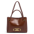 Black Minimalist Tote Bag 2025 – Dual-Use Commuting Women's Handbag