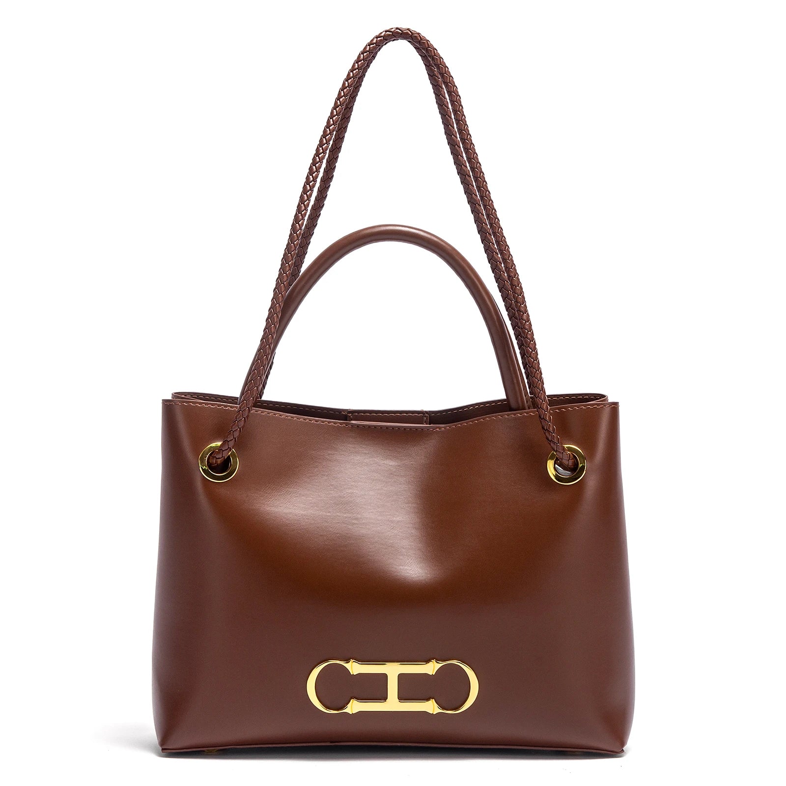 Black Minimalist Tote Bag 2025 – Dual-Use Commuting Women's Handbag
