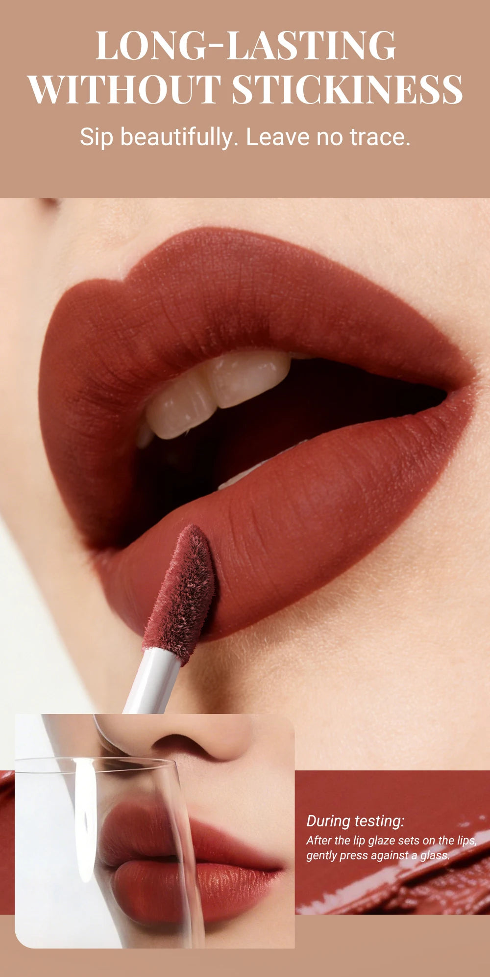 Women's Velvet Matte Lip Gloss – Long-Lasting Plumping Lipstick in Square Tube
