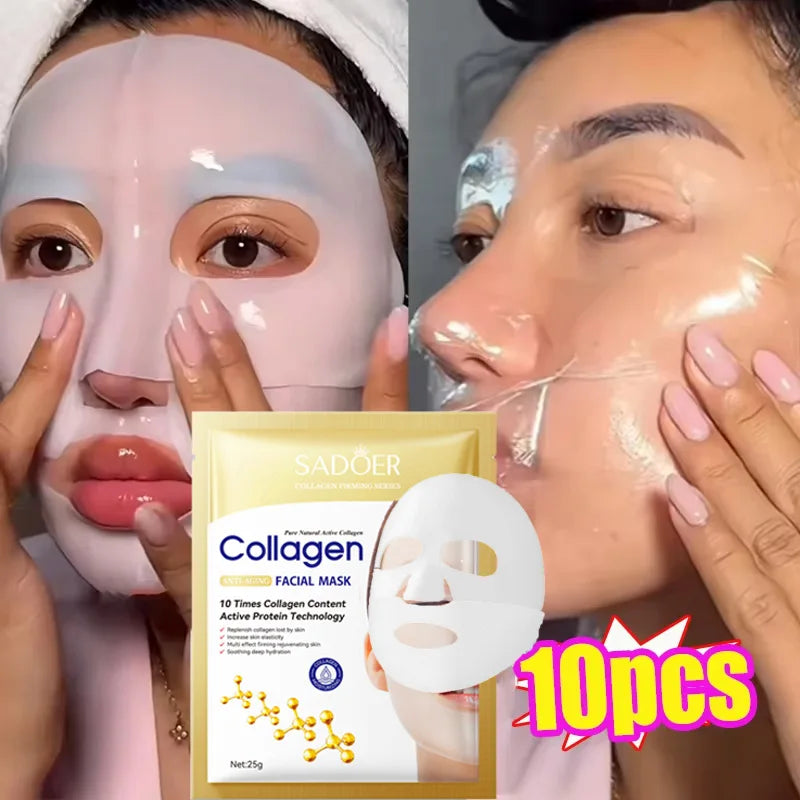 Korean Collagen Anti-Wrinkle Face Mask – Moisturising & Brightening Skincare Mask