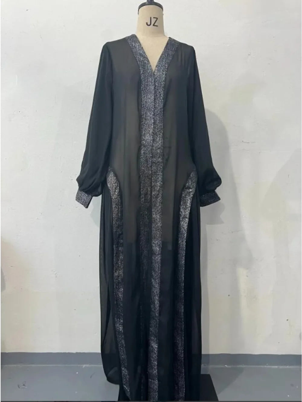 Muslim Modest Jalabiya Dress – Eid Ramadan Kaftan Cardigan Robe 2024