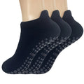 Women's Grip Pilates Socks – 3 Pairs Non-Slip Yoga Socks for Barre, Ballet & Barefoot Workout