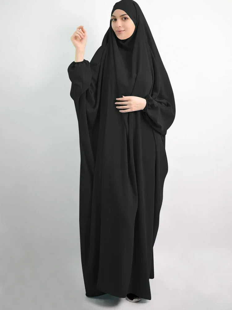 Eid Hooded Abaya – Full Cover Hijab Dress & Long Khimar for Women