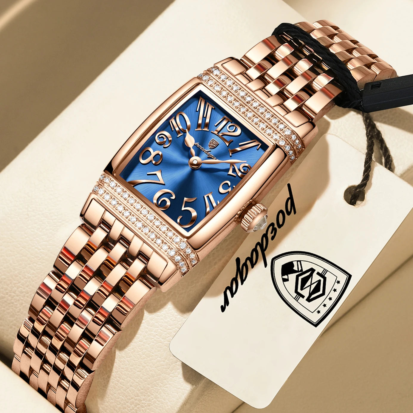 POEDAGAR Luxury Women's Watch – Sports Elegant Stainless Steel, Waterproof