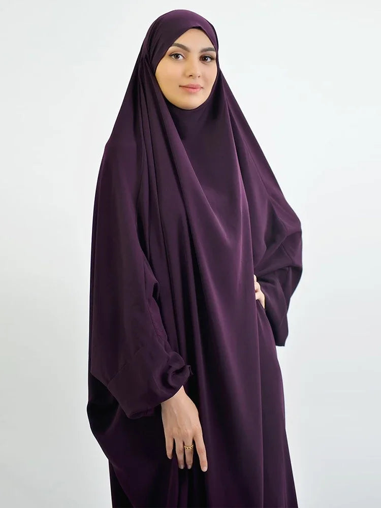 Eid Hooded Abaya – Full Cover Hijab Dress & Long Khimar for Women