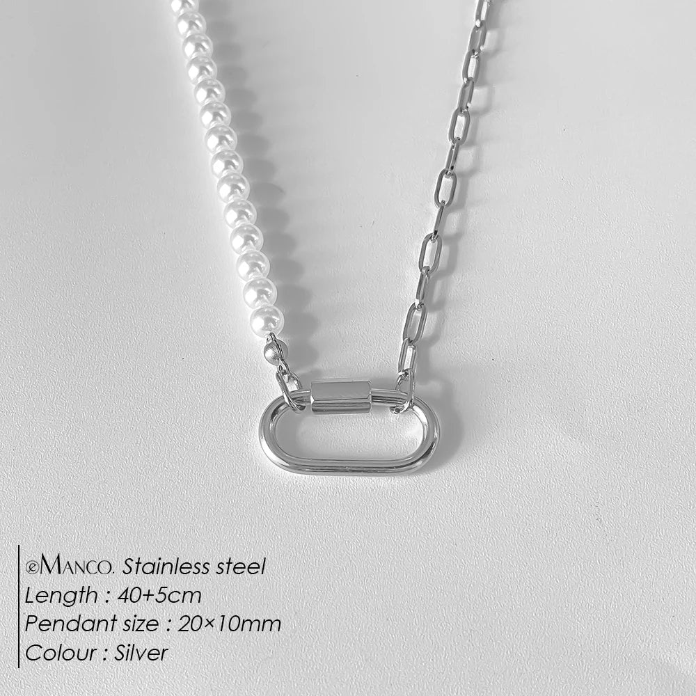 14K Gold Plated Stainless Steel Pendant Necklace – Waterproof Fashion Jewelry