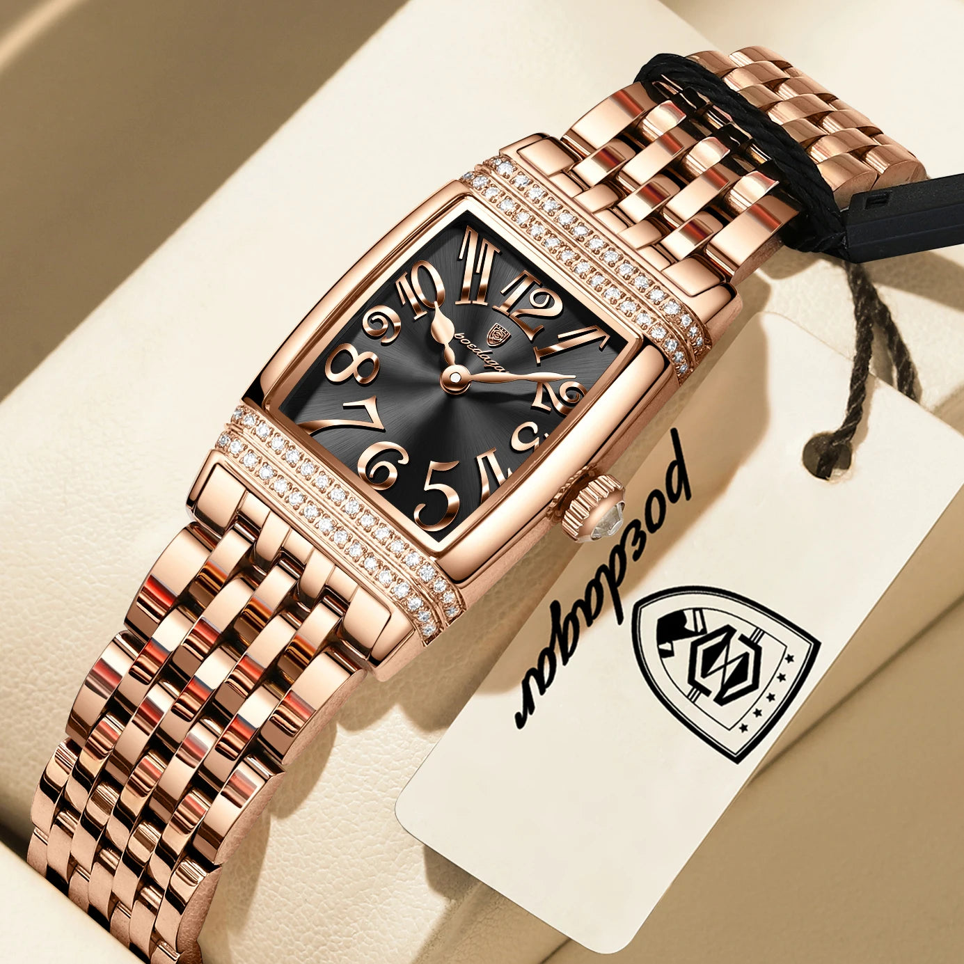 POEDAGAR Luxury Women's Watch – Sports Elegant Stainless Steel, Waterproof