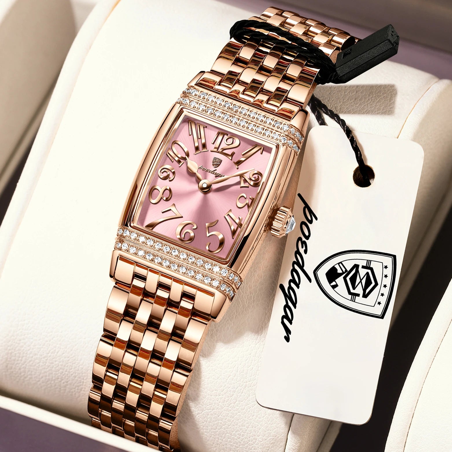 POEDAGAR Elegant Women's Watch – Casual Stainless Steel, Waterproof Quartz