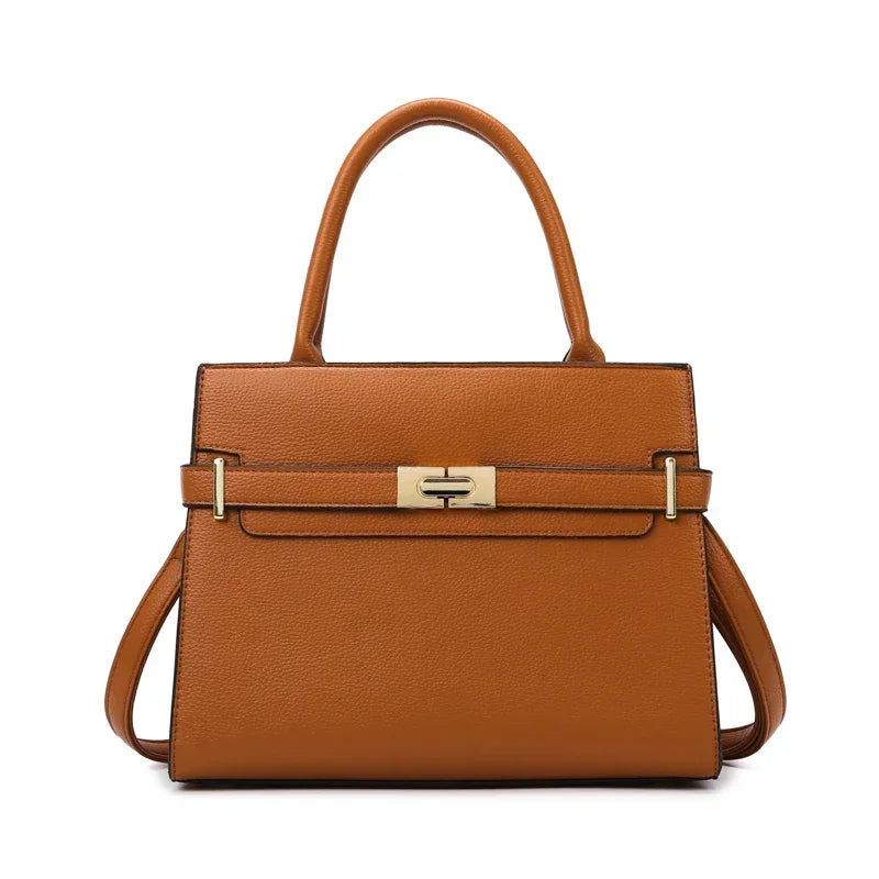 Women's Luxury Shoulder & Crossbody Bag Set – Large Capacity Leather Handbag with Coin Purse