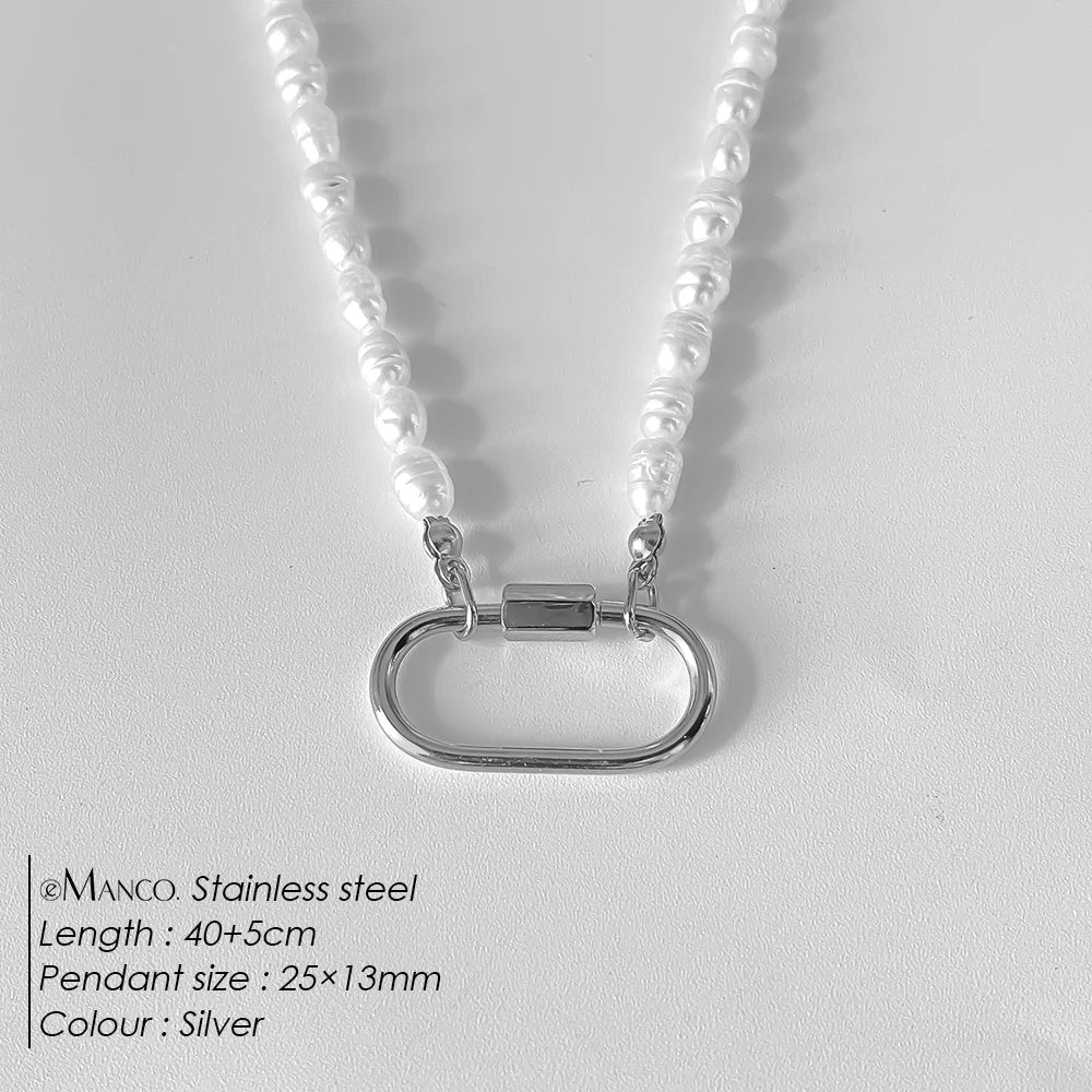 14K Gold Plated Stainless Steel Pendant Necklace – Waterproof Fashion Jewelry