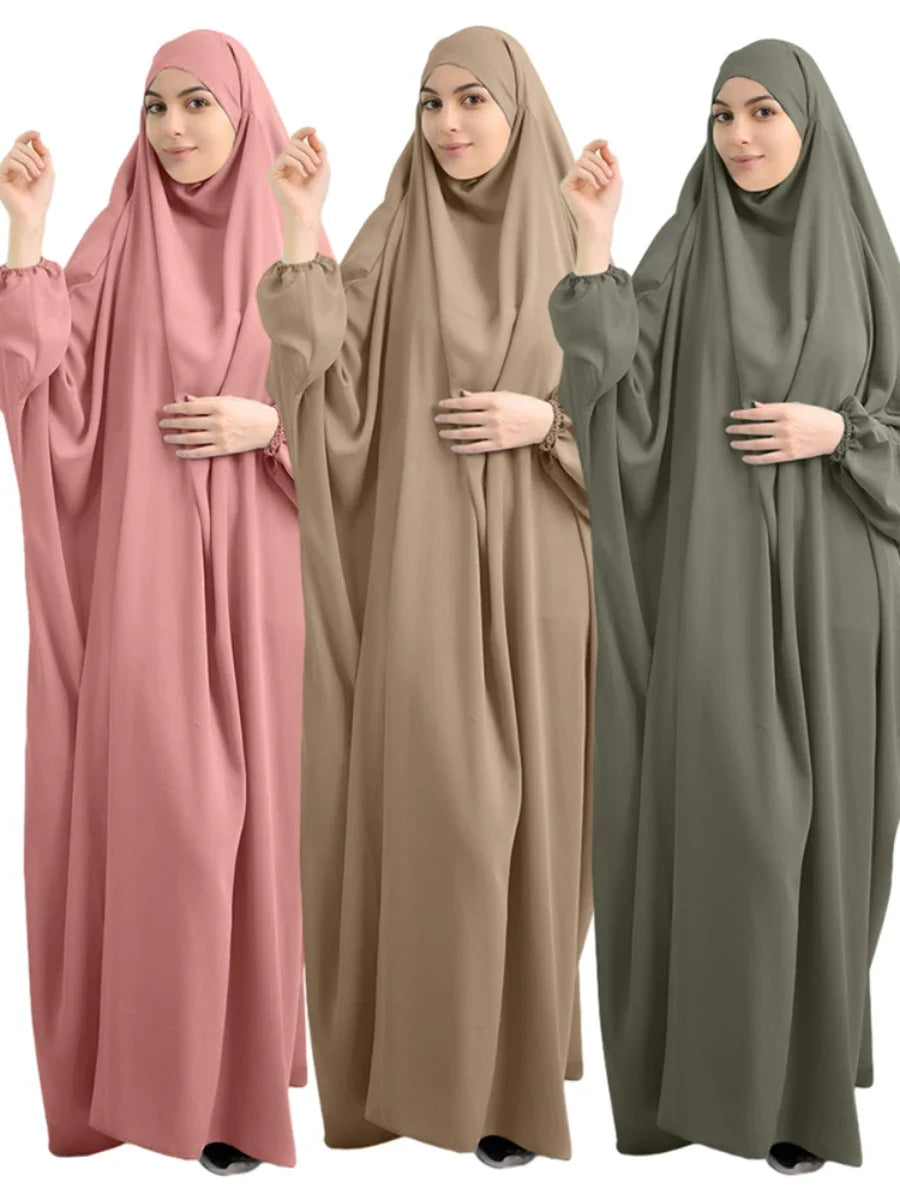 Eid Hooded Abaya – Full Cover Hijab Dress & Long Khimar for Women