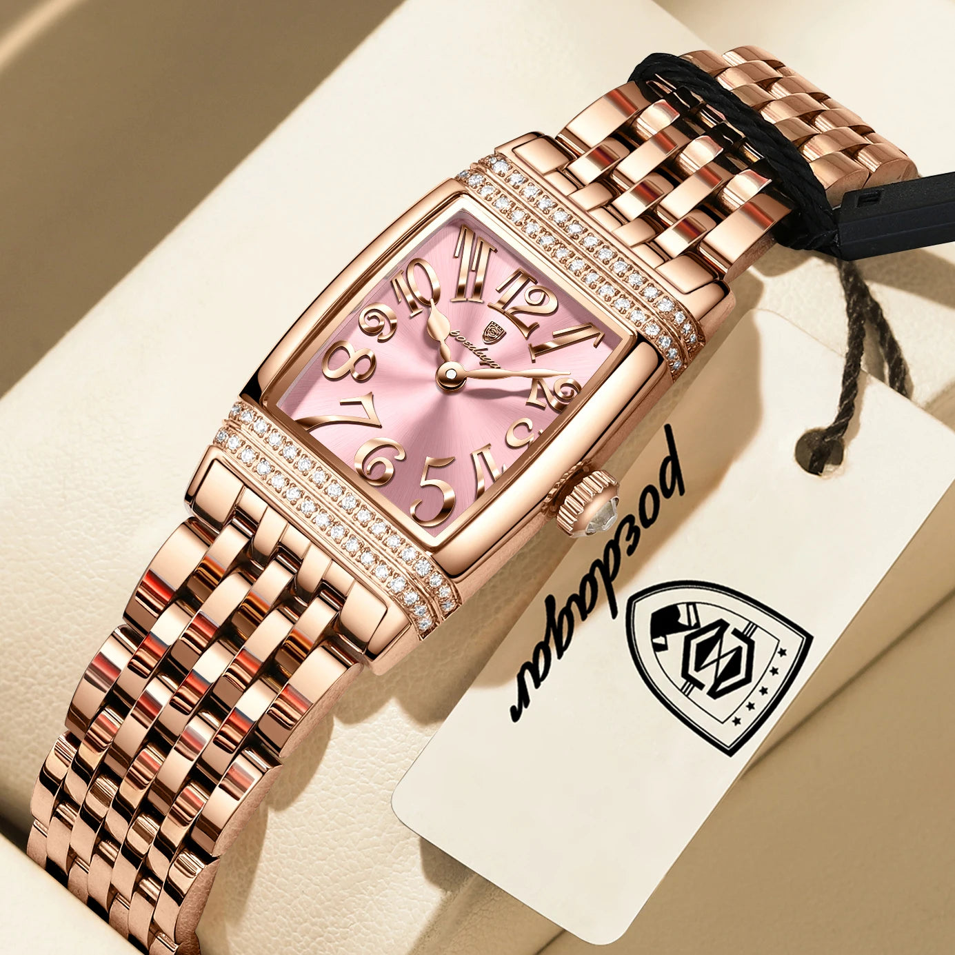 POEDAGAR Luxury Women's Watch – Sports Elegant Stainless Steel, Waterproof