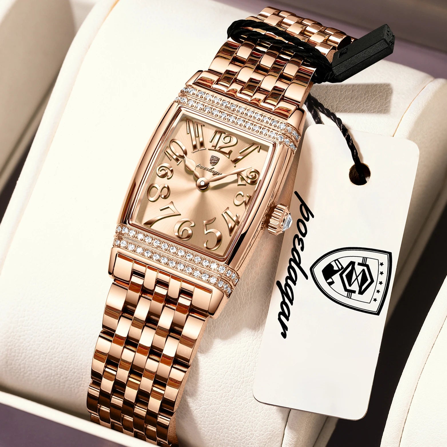 POEDAGAR Elegant Women's Watch – Casual Stainless Steel, Waterproof Quartz