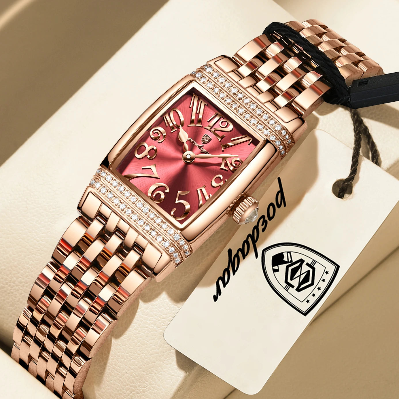POEDAGAR Luxury Women's Watch – Sports Elegant Stainless Steel, Waterproof
