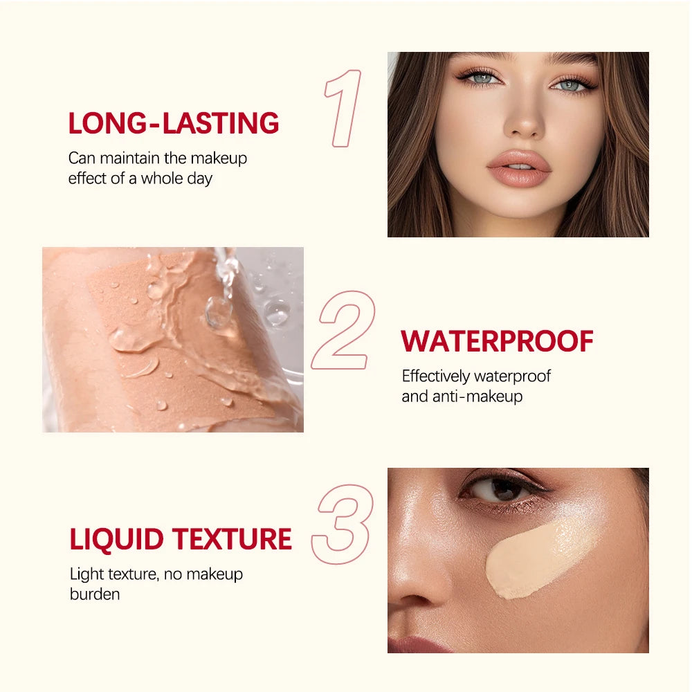 Lakerain Matte Foundation Cream – Long-Lasting Soft Focus Coverage Concealer