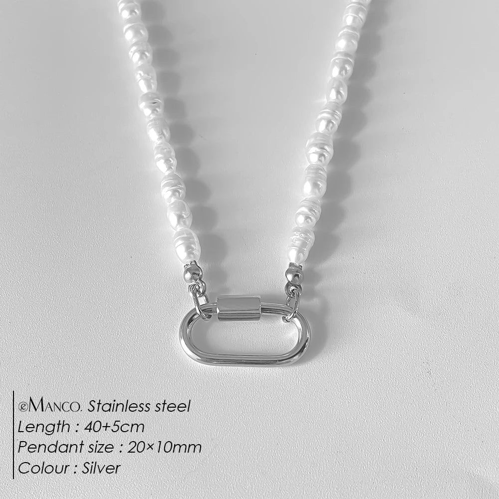 14K Gold Plated Stainless Steel Pendant Necklace – Waterproof Fashion Jewelry