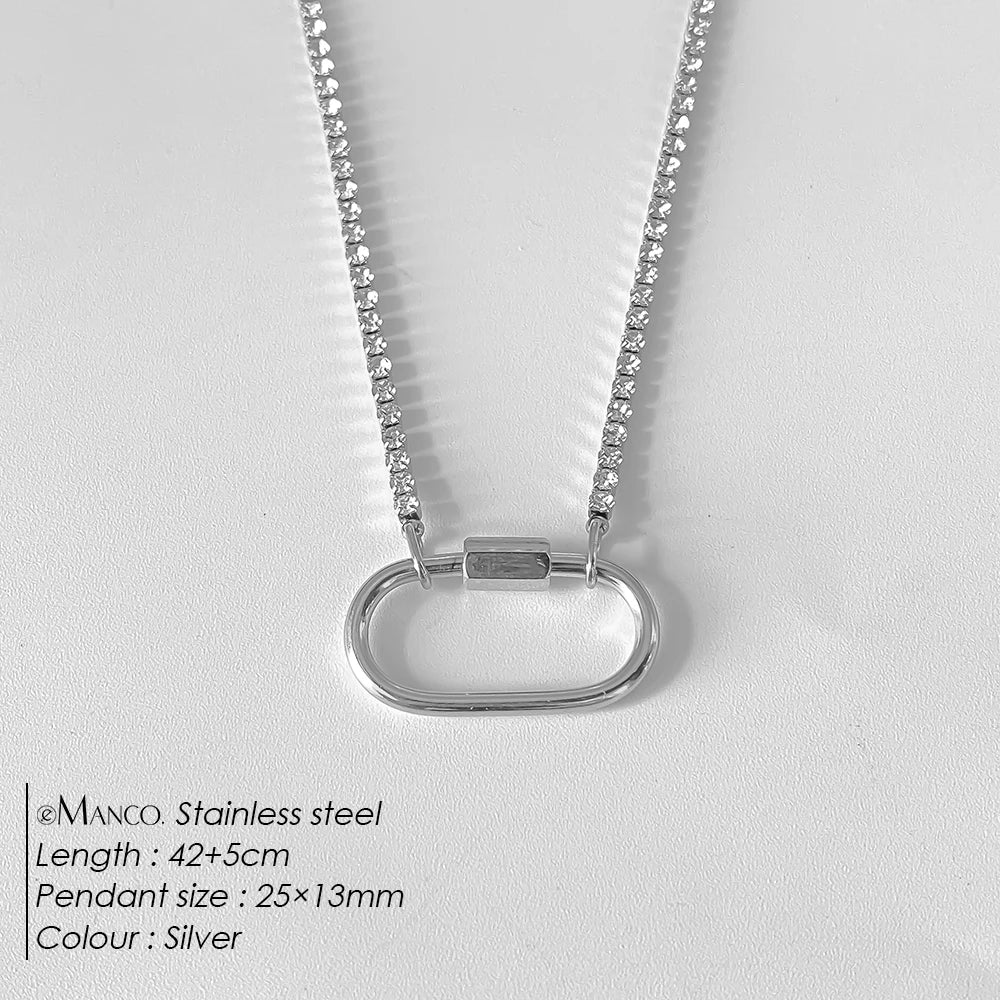 14K Gold Plated Stainless Steel Pendant Necklace – Waterproof Fashion Jewelry