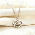 Heart Letter Mama Necklace – Stainless Steel Mother's Day Gift Jewelry