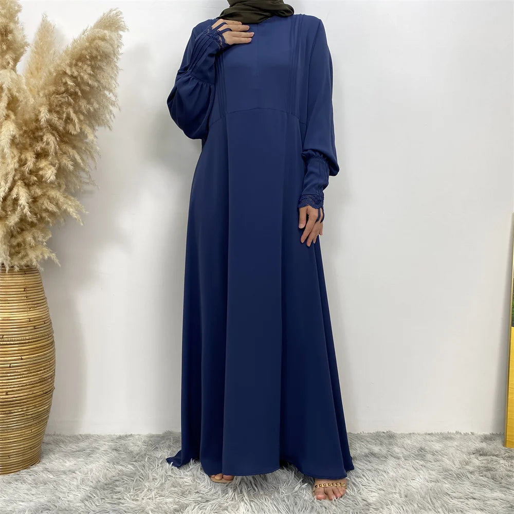 Elegant Dubai Abaya – Turkish Islamic Zipper Dress for Arab Women
