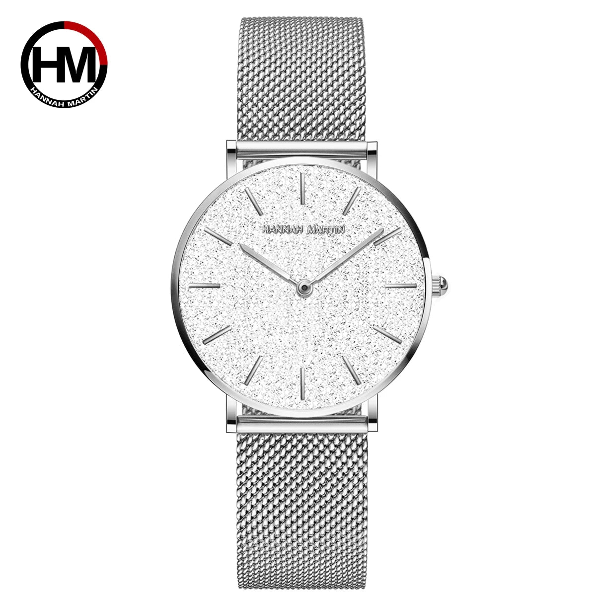 HANNAH MARTIN Rose Gold Women's Watch – 36mm Stainless Steel, Waterproof
